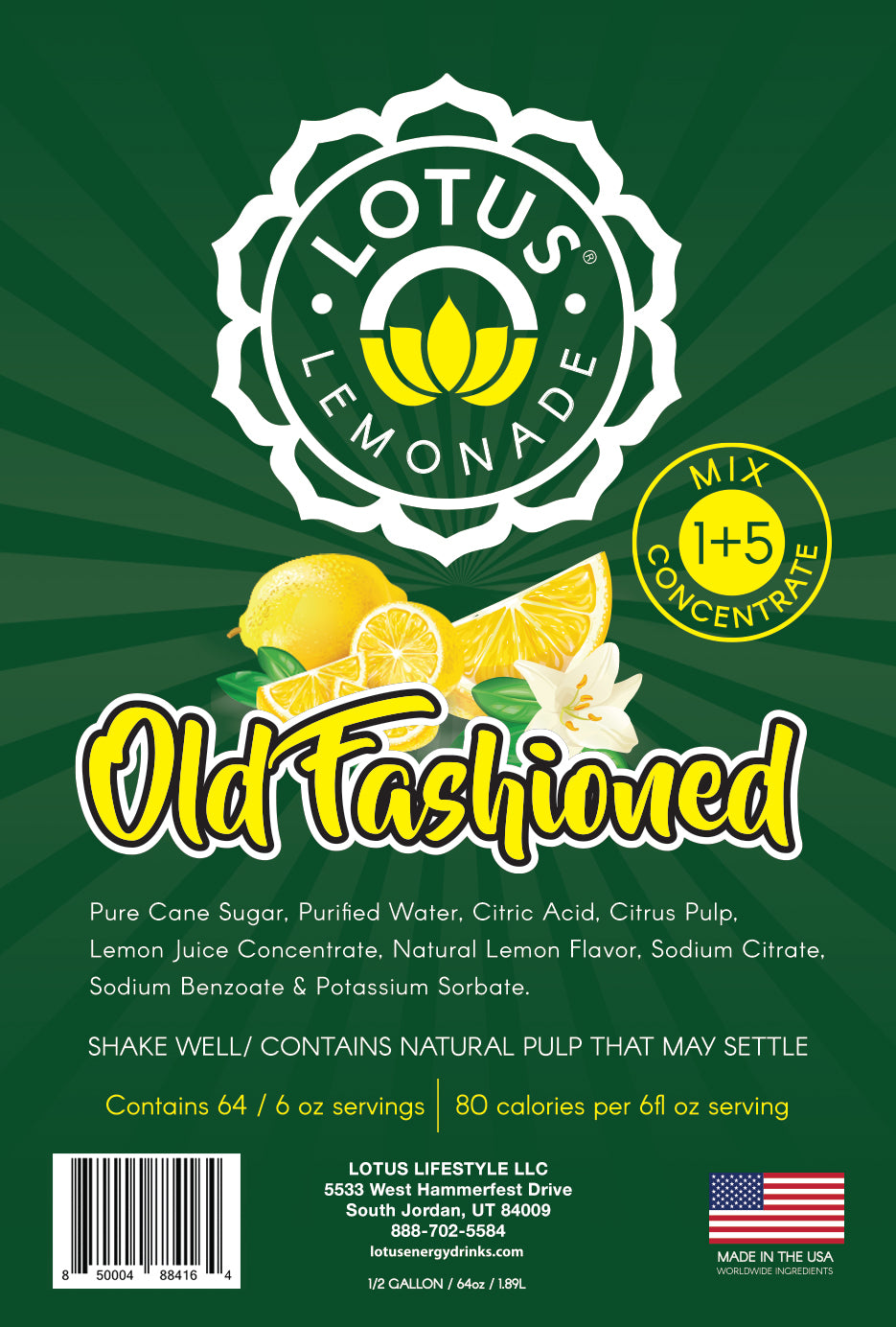 Lotus Old Fashioned Lemonade Concentrate (No Caffeine)