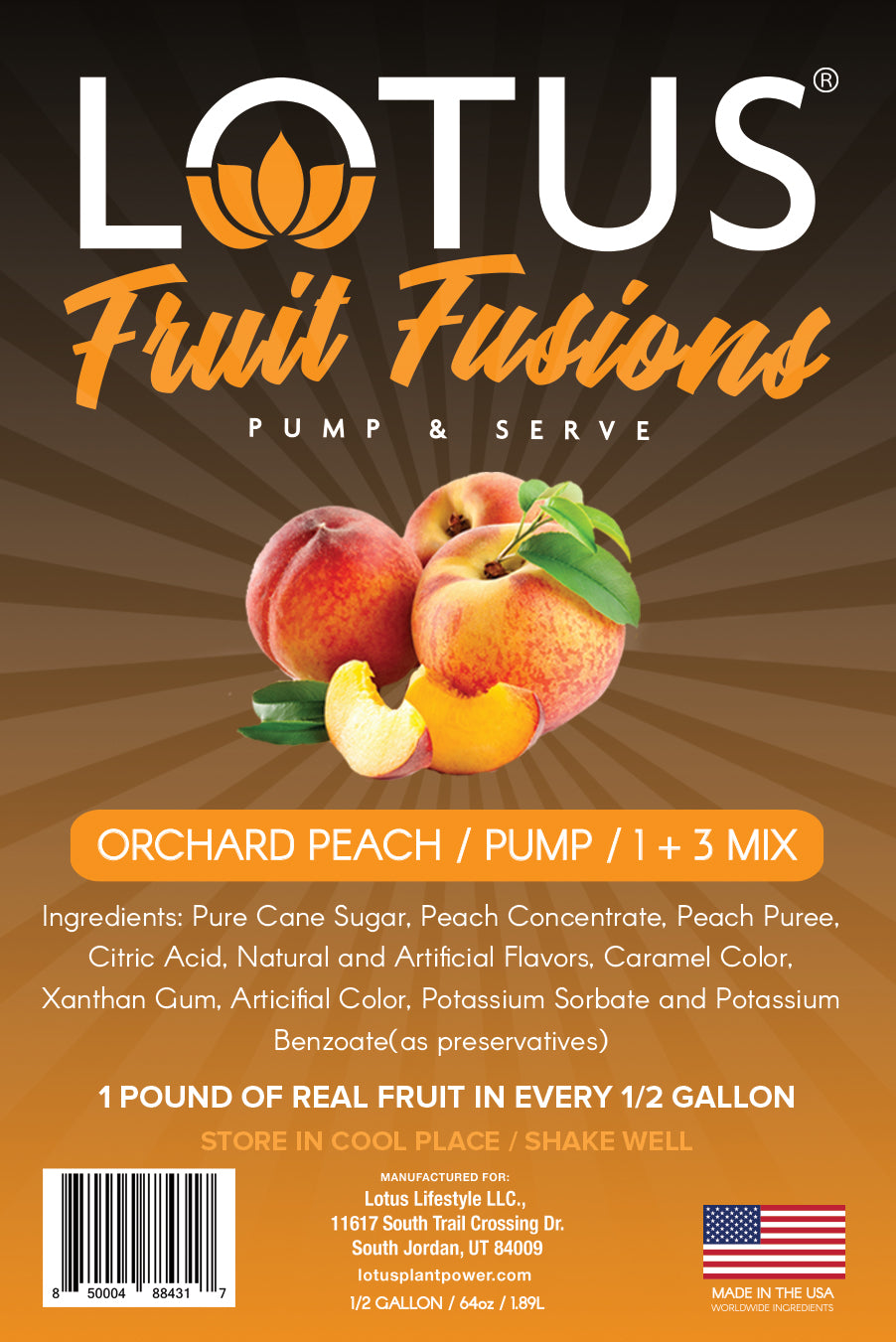 Peach Lotus Fruit Fusion Concentrate