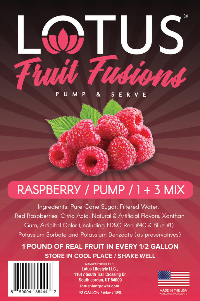 Raspberry Lotus Fruit Fusion Concentrate