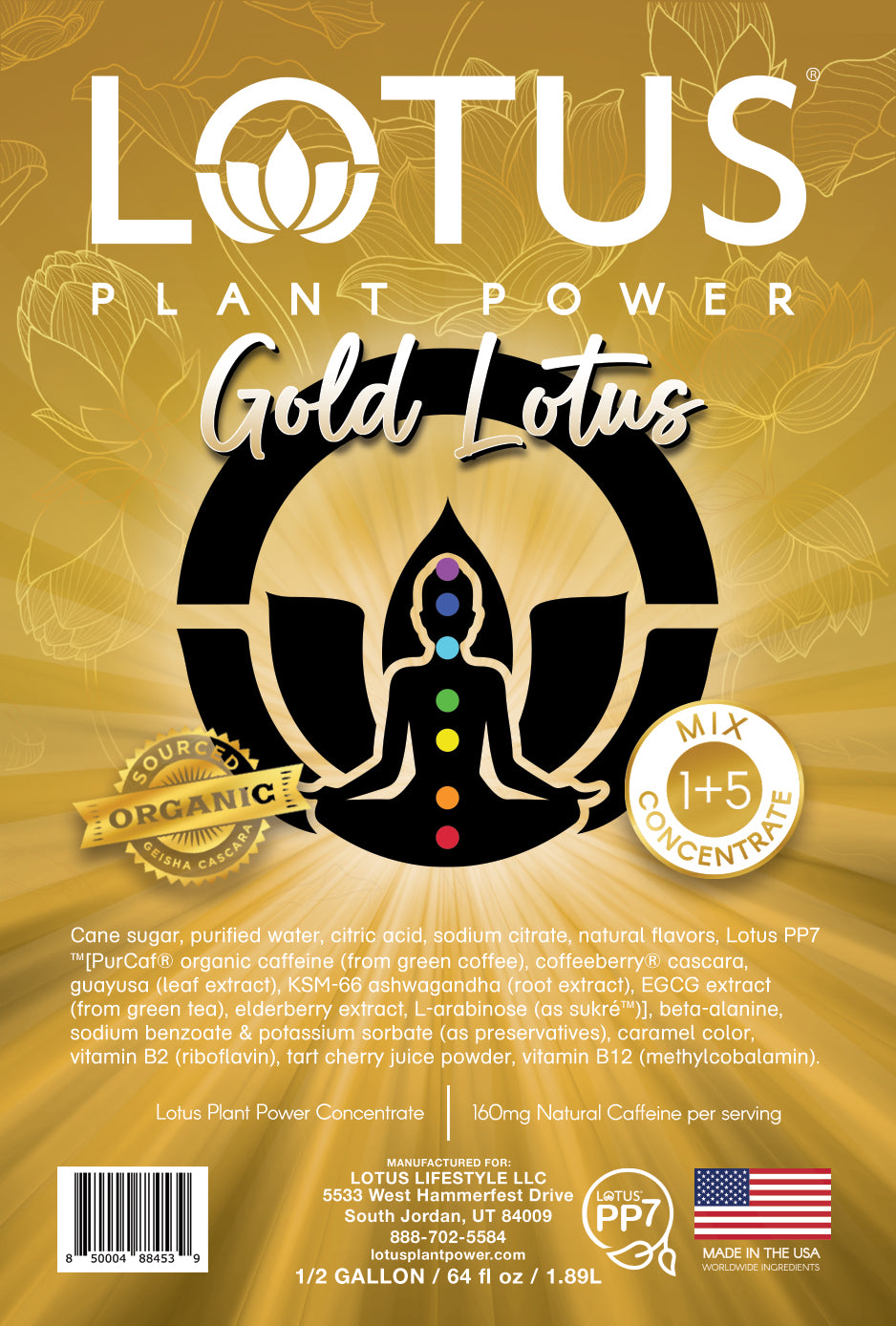 Gold Lotus Plant Power Concentrate