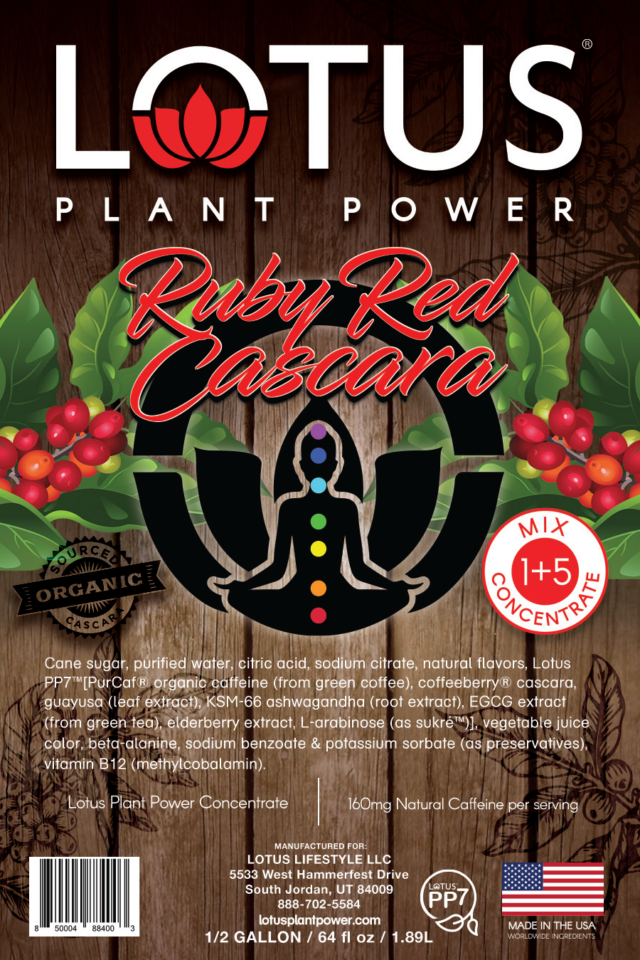 Ruby Red Lotus Cascara Plant Power Concentrate