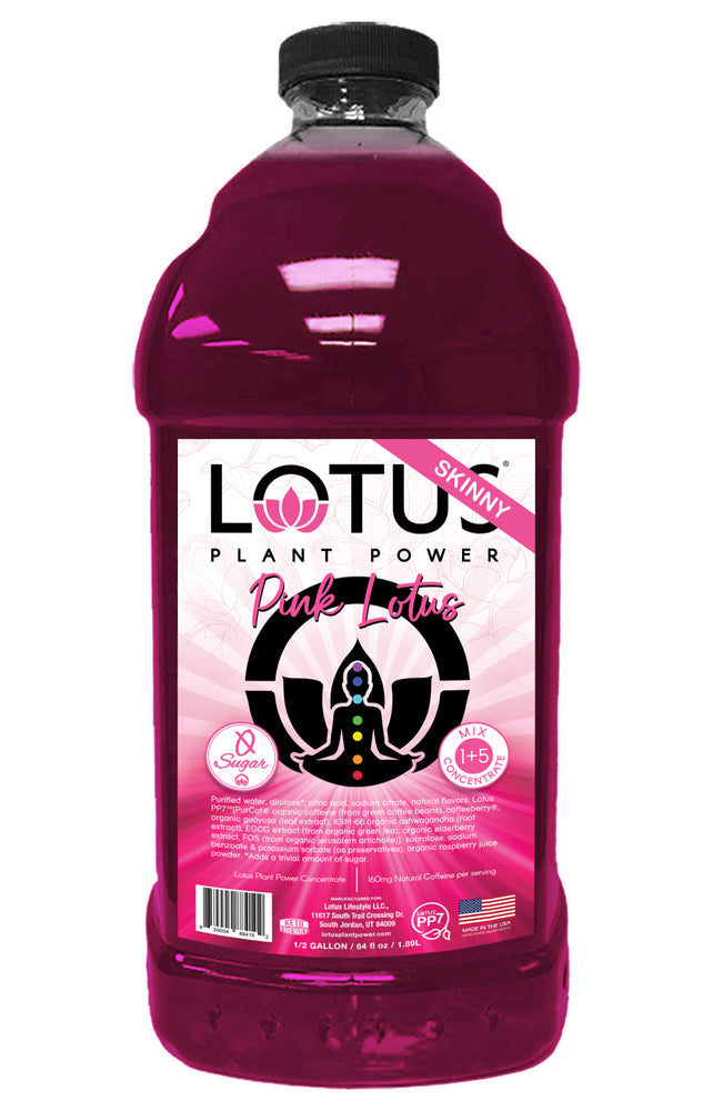 Pink Lotus Plant Power Zero Sugar Concentrate