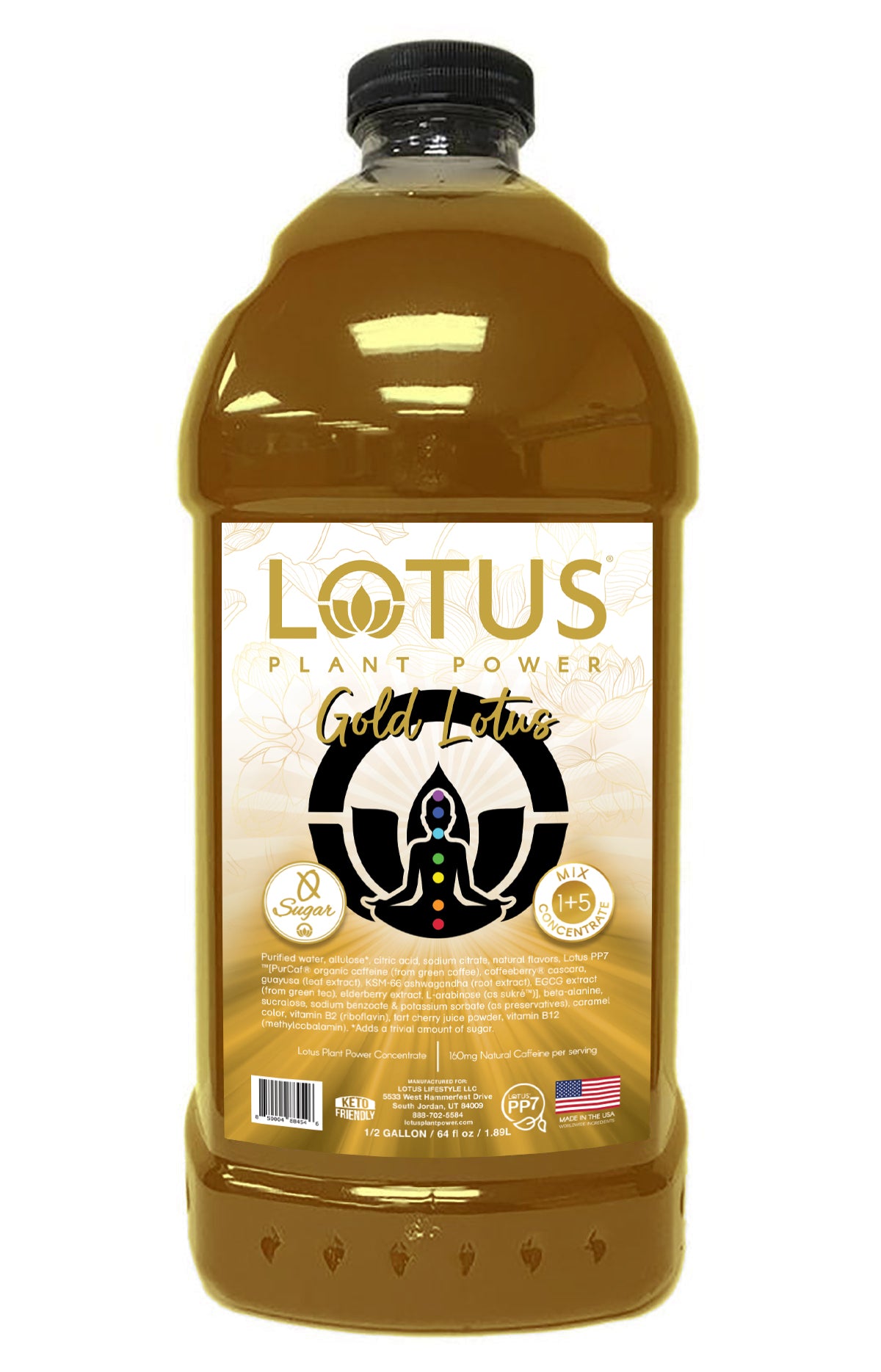 Gold Lotus Plant Power Zero Sugar Concentrate