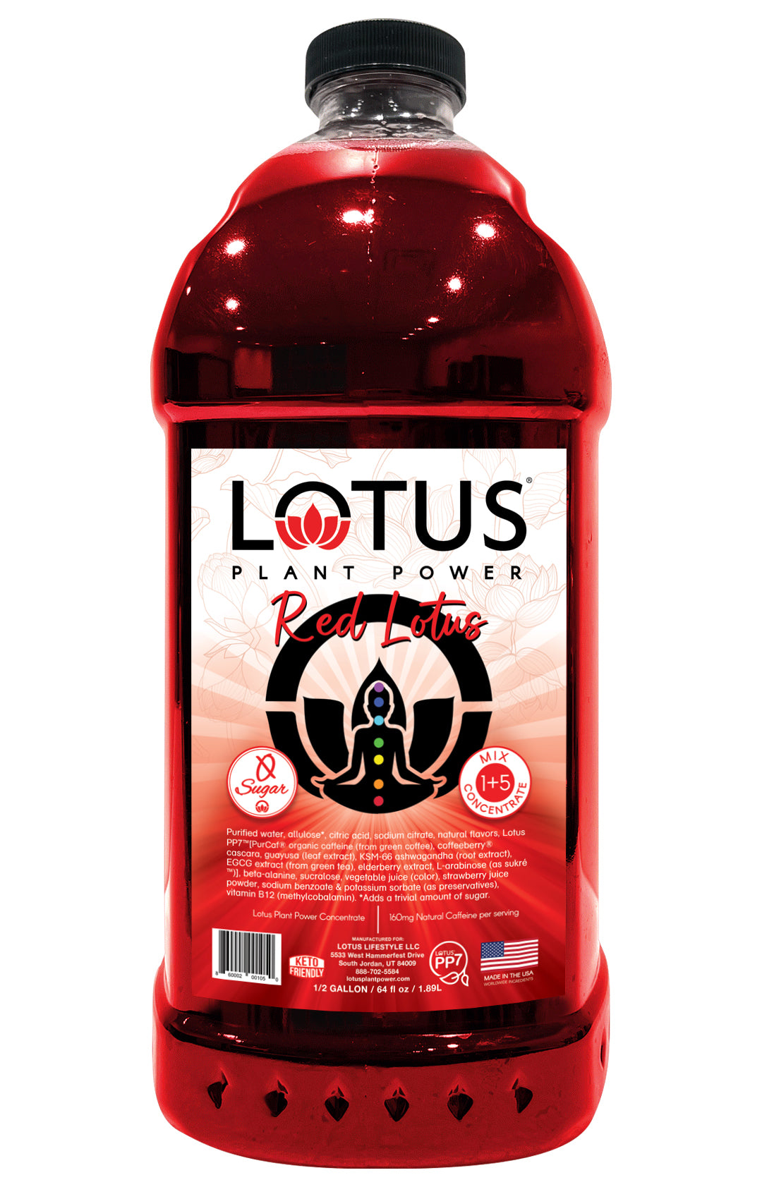 Red Lotus Plant Power Zero Sugar Concentrate