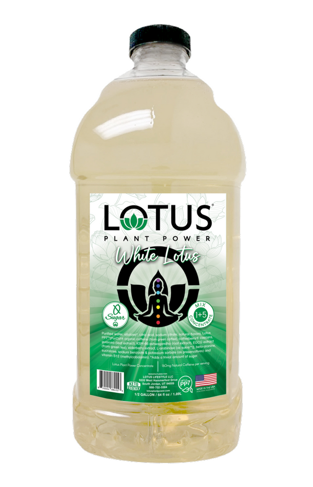 White Lotus Plant Power Zero Sugar Concentrate