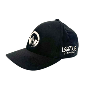 Lotus Plant Power Yoga Logo 6-Panel Hats