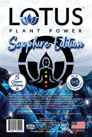 Sapphire Lotus Plant Power Zero Sugar Concentrate