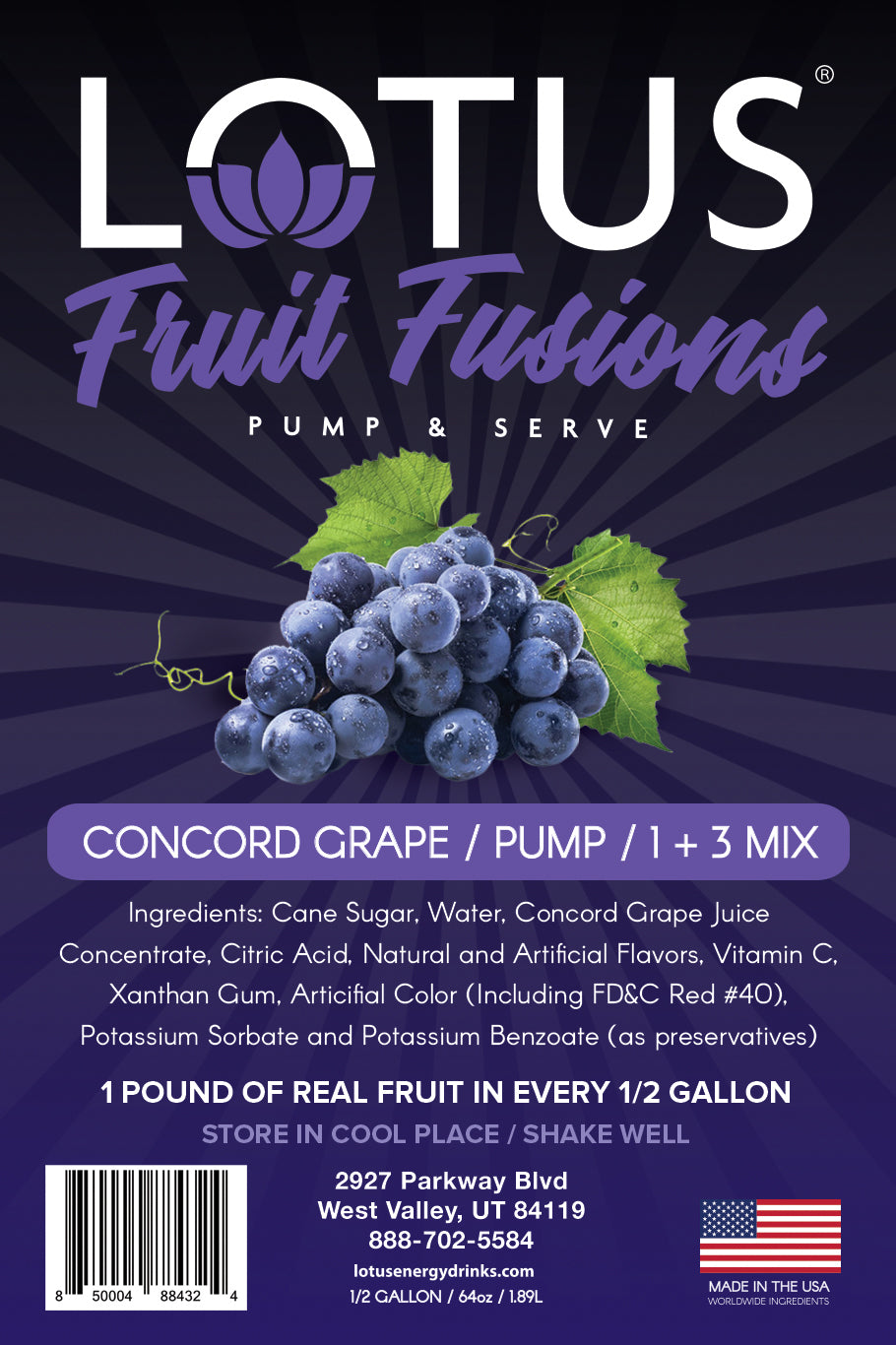 Concord Grape Lotus Fruit Fusion