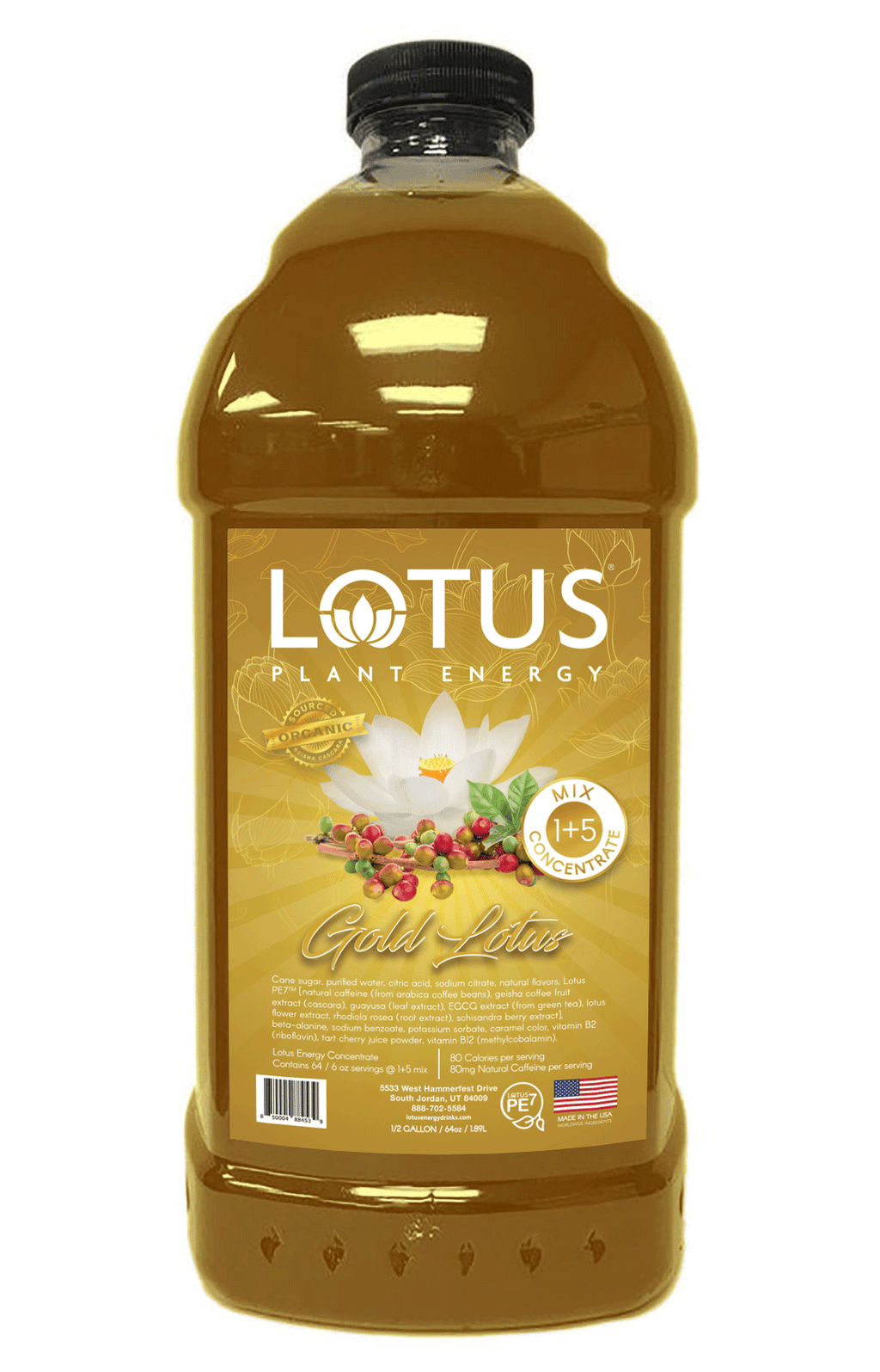 Gold Lotus Energy Concentrate | Healthy Energy Drink