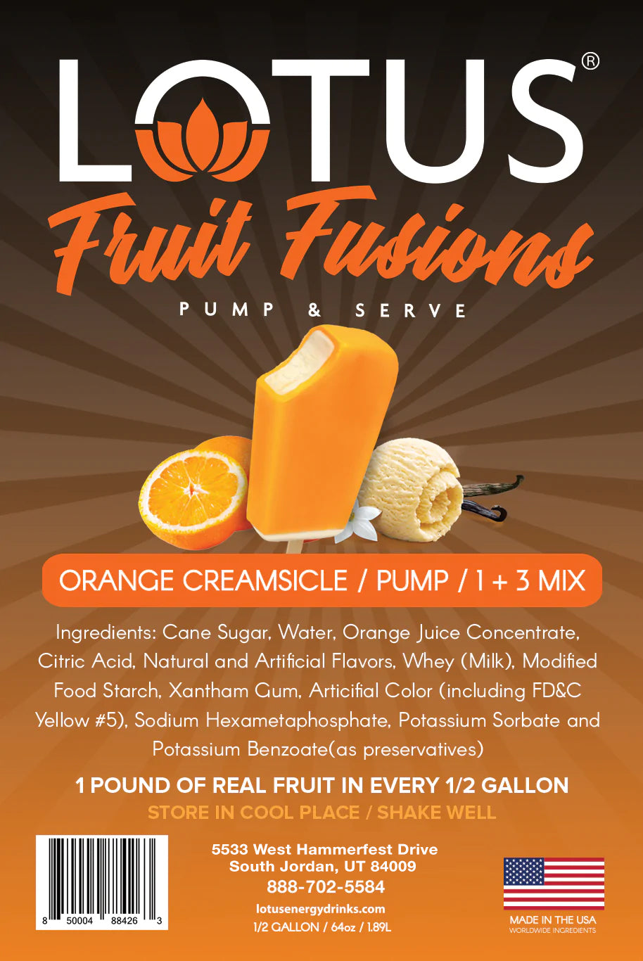 Orange Creamsicle Lotus Fruit Fusion Concentrate