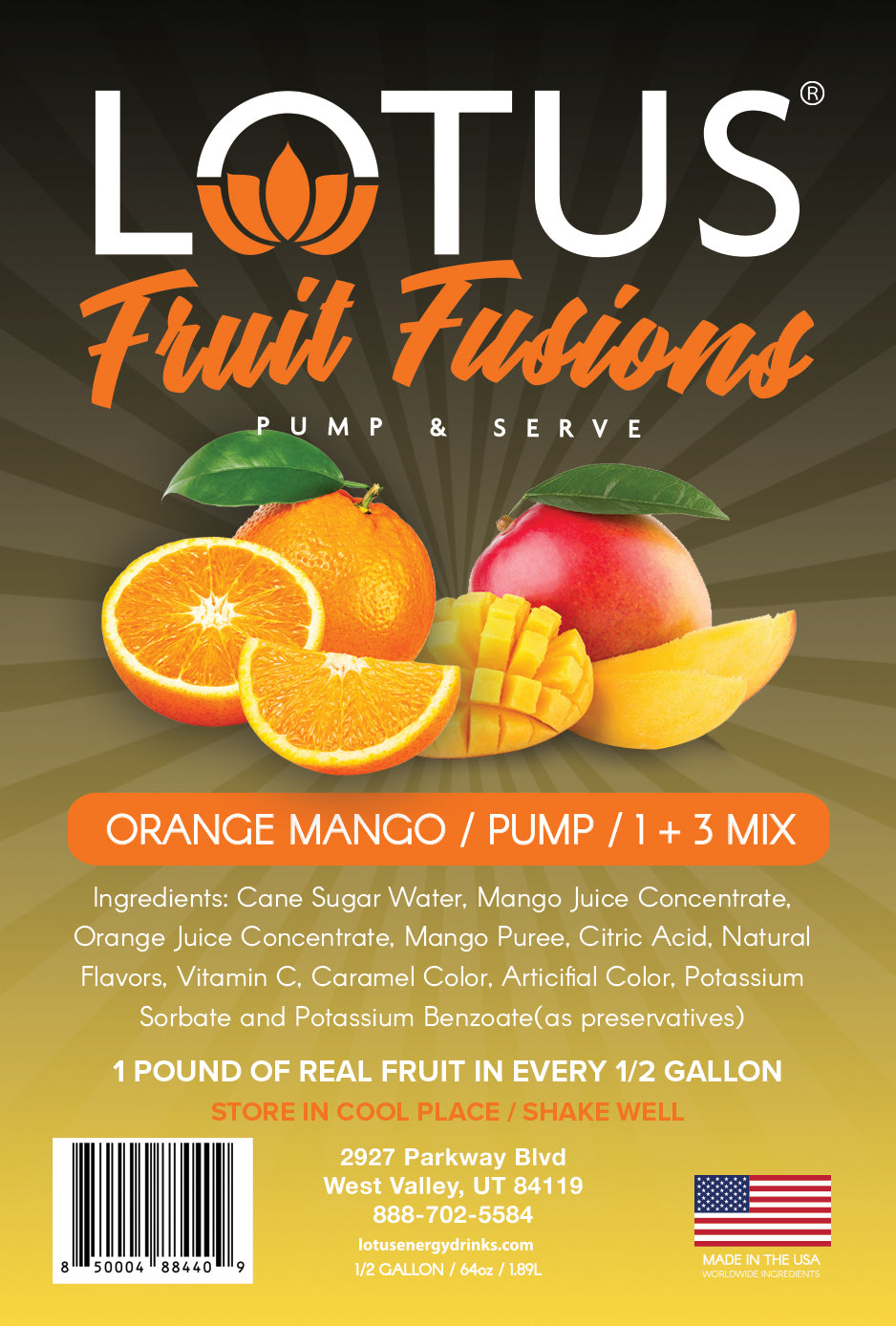 Orange Mango Lotus Fruit Fusion