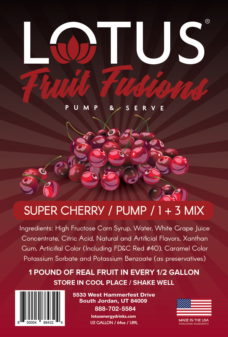 Super Cherry Lotus Fruit Fusion Concentrate
