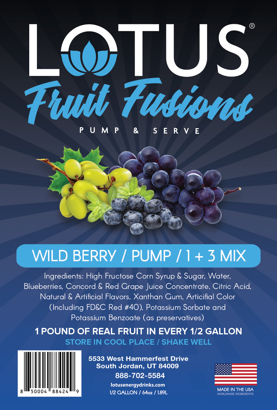 Wild Berry Lotus Fruit Fusion Concentrate